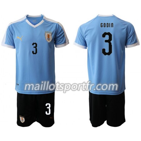 Maillot de Foot Uruguay Diego Godin 3 Enfant Domicile 2019